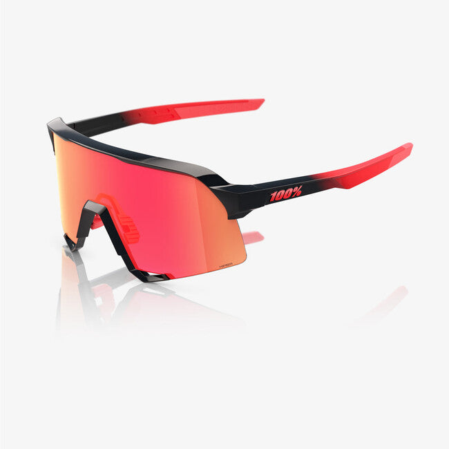 100% S3 Elly 24 LE sončna očala, Gloss Black Matte Red, HiPER Fire Red Mirror