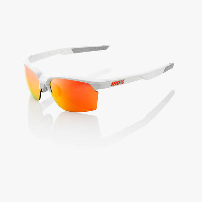 100% Sportcoupe sončna očala Soft Tact White, HiPER Red Multilayer Mirror Lens