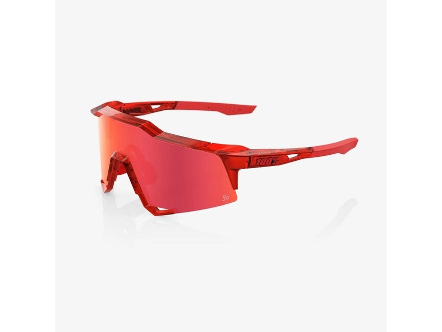 100% Speedcraft LE sončna očala Peter Sagan, Gloss Translucent Red - Hiper Red Mirror