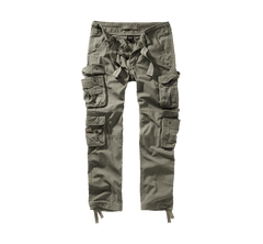 Brandit Pure Slim Fit hlače, olivno zelene