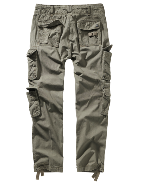 Brandit Pure Slim Fit hlače, olivno zelene