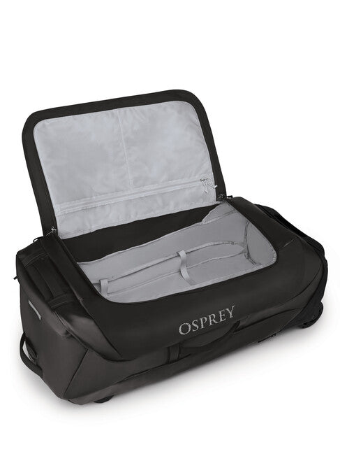 OSPREY ROLLING TRANSPORTER 120 potovalna torba na kolesih, črna