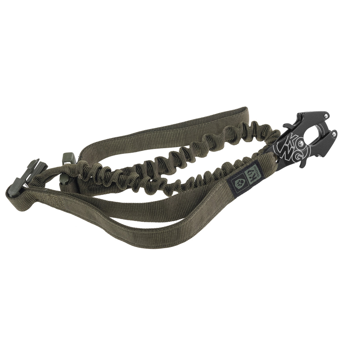 K9 Thorn Kong Frog vodítko s tlmičom, olivové, 150 cm