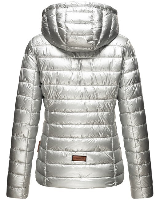 Navahoo Aurelianaa women's winter hooded jacket, silver
