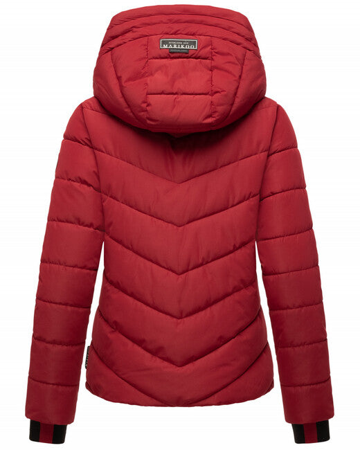Marikoo SAMUIAA zimska jakna ženski s kapuco, dark red