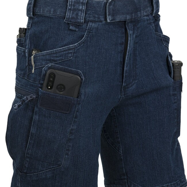 Helikon-Tex UTS Παντελόνι Τακτικό Κοντό 11'' Denim Stretch, Marine Blue