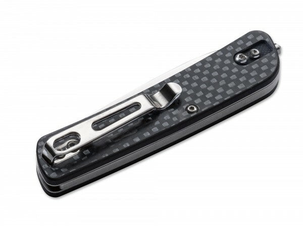 BÖKER® Tech Tool Carbon 1 žepni nož 7,1 cm, črna, G10, ogljikovo vlakno