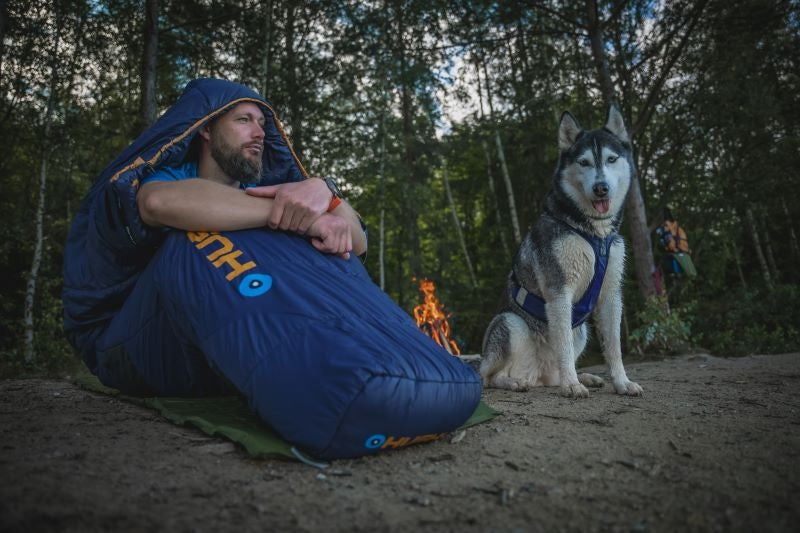 HUSKY Enjoy Long spalna vreča, modro oranžna