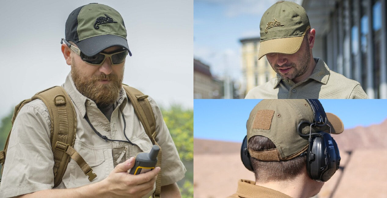 Helikon-Tex Καπέλο PolyCotton Ripstop με λογότυπο, Olive Green / Adaptive