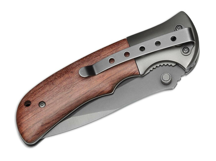 BÖKER® Magnum Co-Operator žepni nož 8,7 cm, les, nerjaveče jeklo