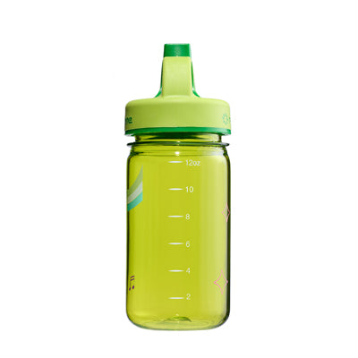 Nalgene Grip-n-Gulp Sustain steklenica za otroke na vodo 0,35 l s pokrovom, zelena, glasbeni lev