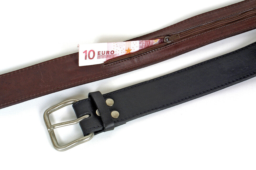 BasicNature Classic pas za denarnico, moka, 80 cm