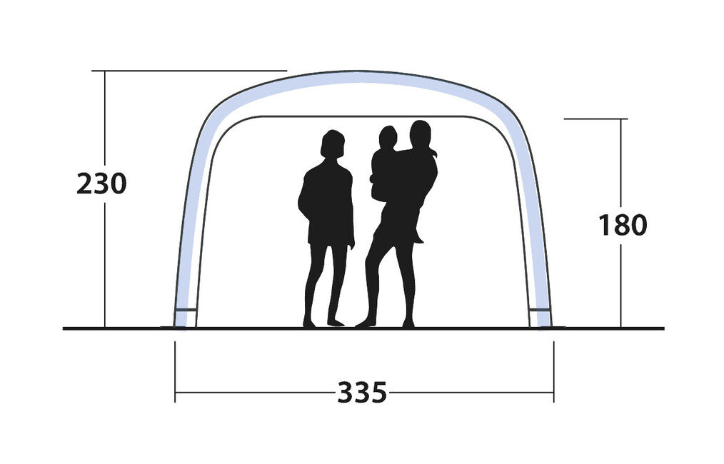 Outwell Air Shelter naglavna podpora