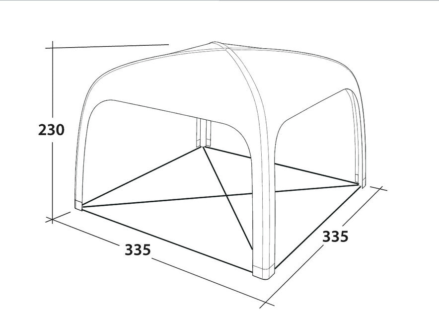 Outwell Air Shelter naglavna podpora