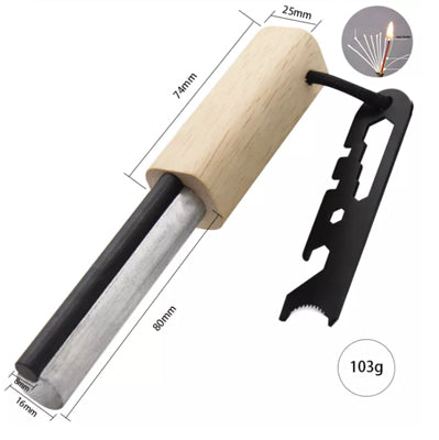 Origin Outdoors Firesteel kresilo 2 v 1, rjavo