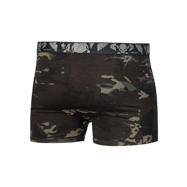Mil-Tec Skull moške boksarke 2kos, multitarn črne