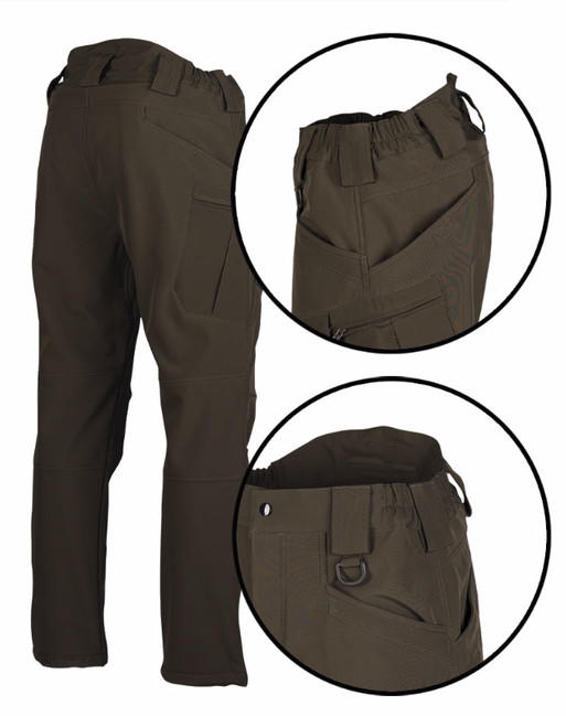 Mil-Tec Assault podložene hlače softshell