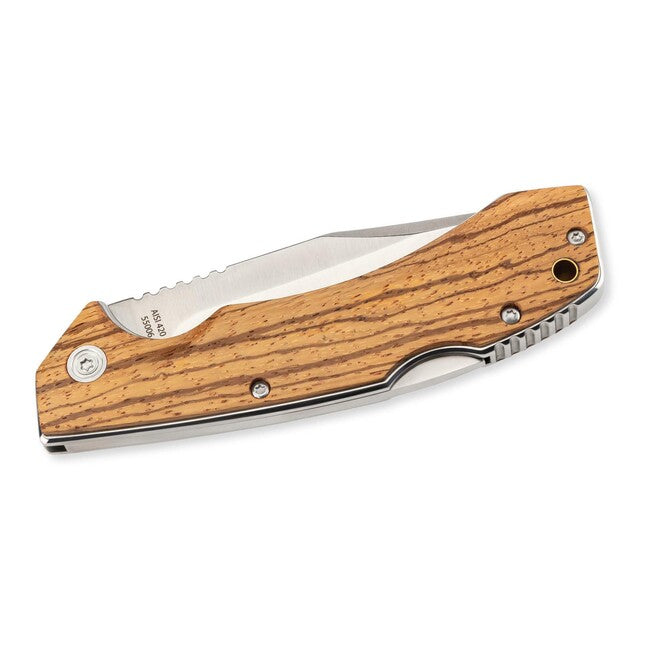 Herbertz univerzalni žepni nož 9cm, les Zebrano