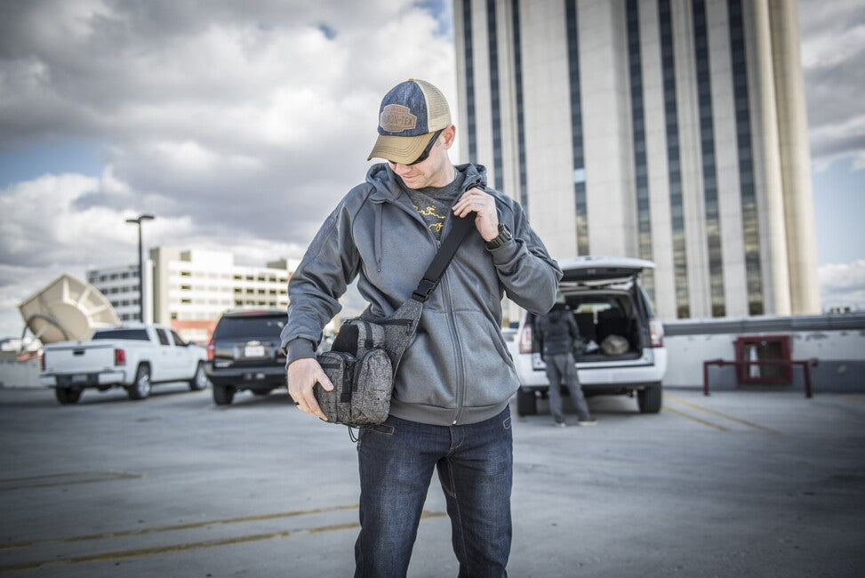 Helikon-Tex URBAN TACTICAL HOODIE pulover s kapuco (FullZip), črna
