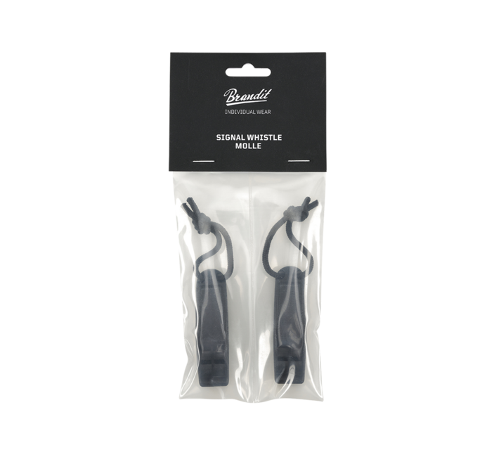 Brandit MOLLE signalna piščalka 2 pack, črna