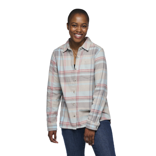 Black Diamond Project Flannel flanelna srajca ženski, pewter-belay blue plaid