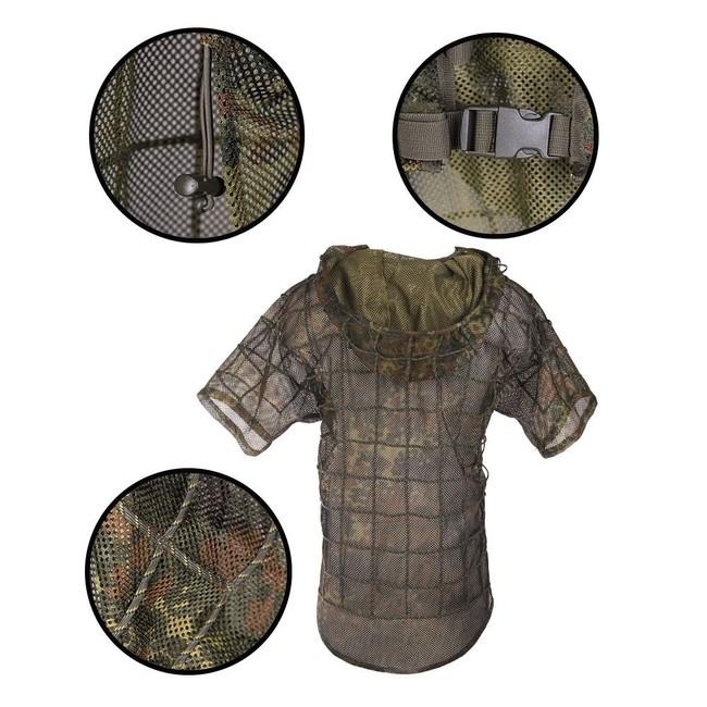 Mil-Tec Ghillie Sniper maskavno zastrojenje, flecktarn
