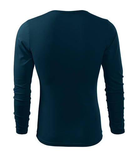 Malfini Fit-T majica z dolgimi rokavi 160g/m2, temno modra