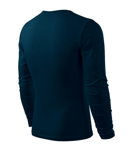 Malfini Fit-T majica z dolgimi rokavi 160g/m2, temno modra