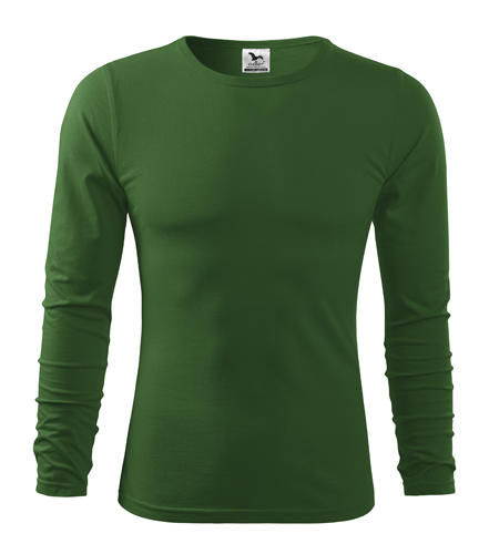 Malfini Fit-T majica z dolgimi rokavi 160g/m2, zelena