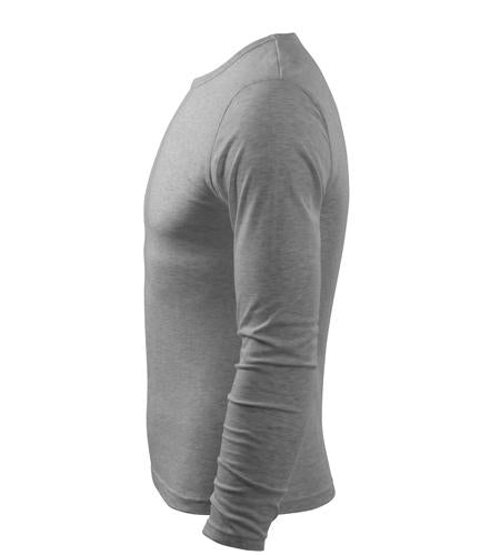 Malfini Fit-T majica z dolgimi rokavi 160g/m2, siva