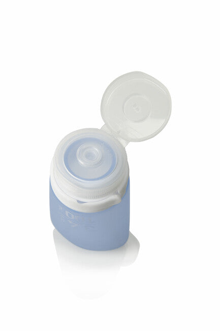 Humangear GoToob+ silikonska posoda za tekočine 100 ml barve, modra