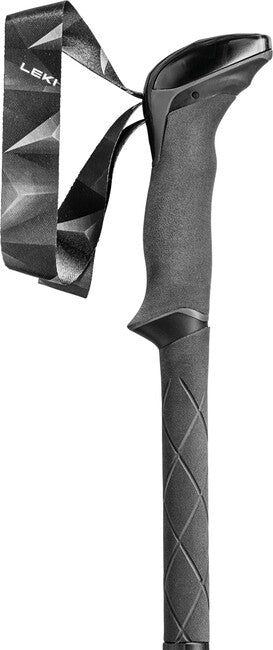 LEKI Makalu FX Carbon AS smučarske palice, svetlo grafitna-jasna rdeča-črna, 110 - 130 cm