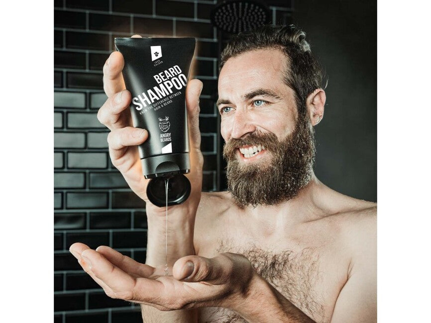 ANGRY BEARDS Jack Saloon šampon za brk in brado, 150 ml
