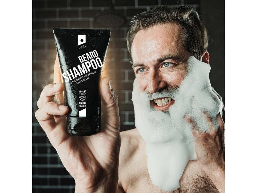 ANGRY BEARDS Jack Saloon šampon za brk in brado, 150 ml