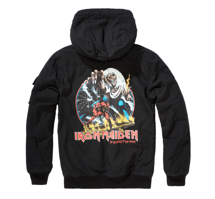 Brandit Iron Maiden Bronx jakna, črna
