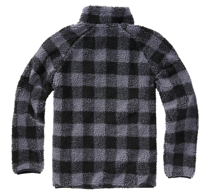 Brandit Teddyfleece Troyer flisasta jakna, črna/siva