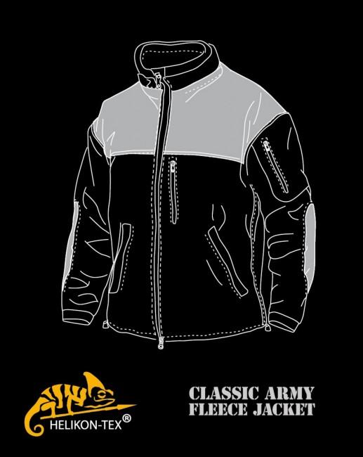 Helikon-Tex Classic Army Ενισχυμένο Φούτερ Fleece, λαδί-μαύρο