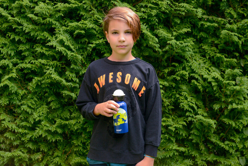 SIGG Kids Aluminijasta steklenica za pitje Glow Moon Dinos, 0,4 l