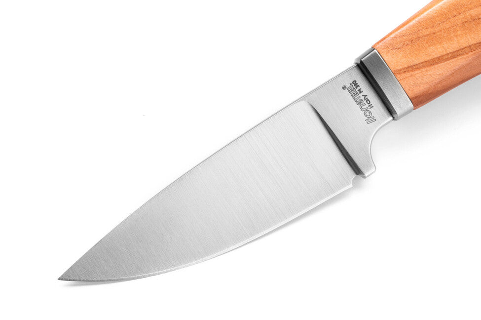Lionsteel WILLY WL1 UL nož s fiksnim rezilom z ročajem iz olivnega lesa