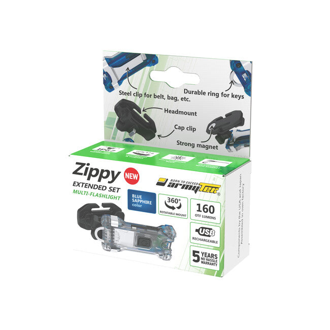 ArmyTek Zippy WR ES prenosni komplet svetilk, modra