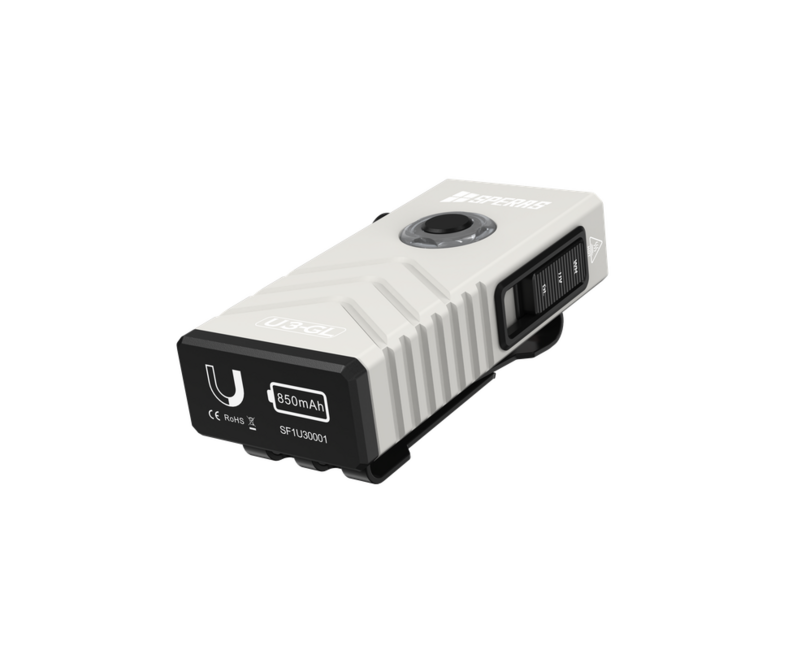 Speras U3-GL Multifunctional EDC Flashlight, White