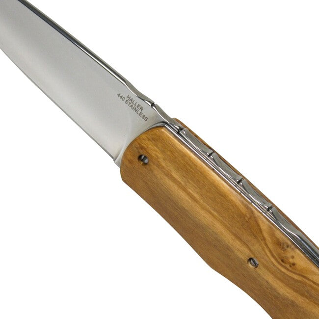 Haller Folding Knife, Olive Wood