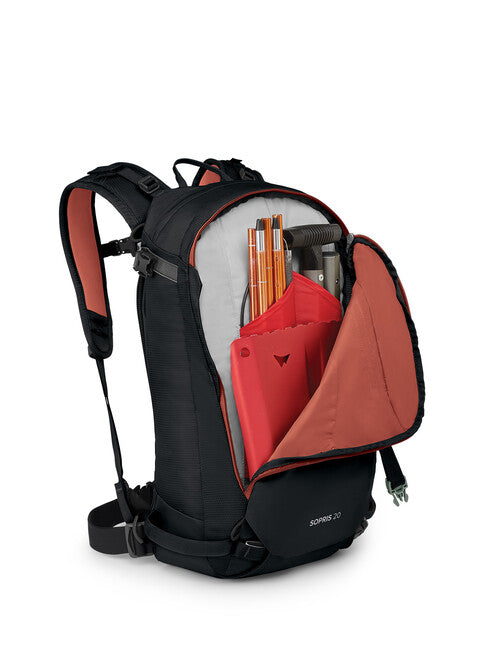 OSPREY SOPRIS alpski nahrbtnik 20, črn