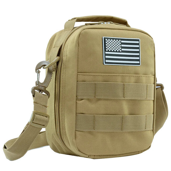Dragowa Tactical zdravstvena torba čez ramo vodoodporna 2L, črna