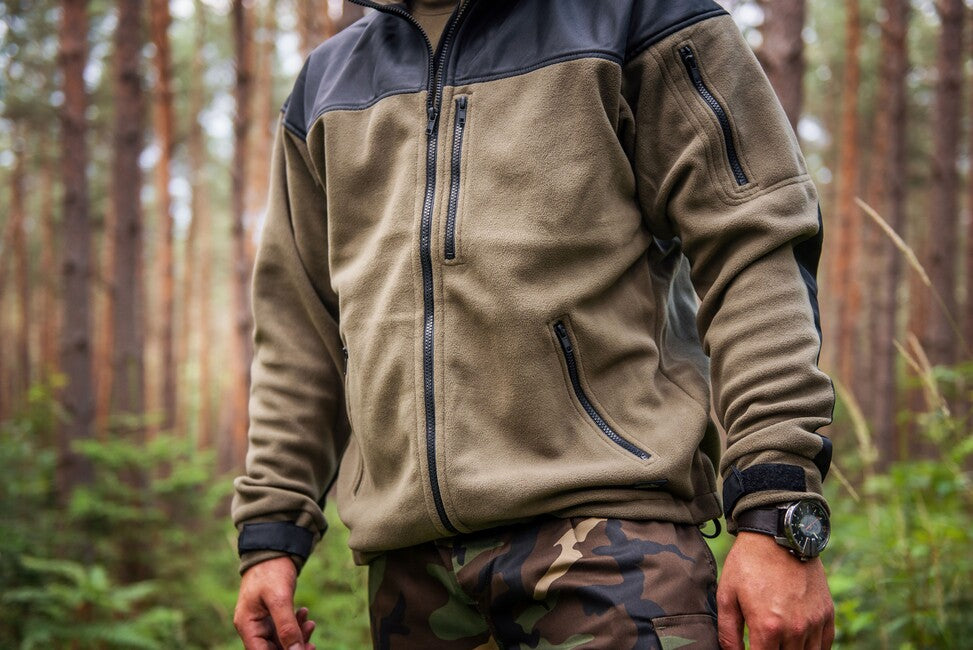 Helikon-Tex Classic Army ojačana flisasta softshell jakna, olivno zelena