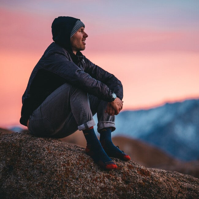Darn Tough Hiker Micro Crew Socks, Midweight Cushion, Denim