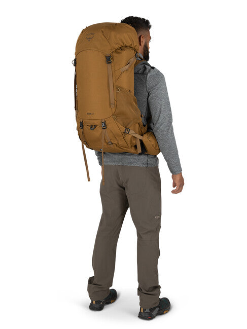 Osprey Rook 50 Hiking Backpack, Histosol Brown/Rhino Grey