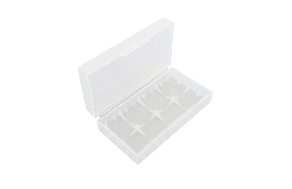 BasicNature nabojna škatla za 2 x 18650 baterije, prozorna