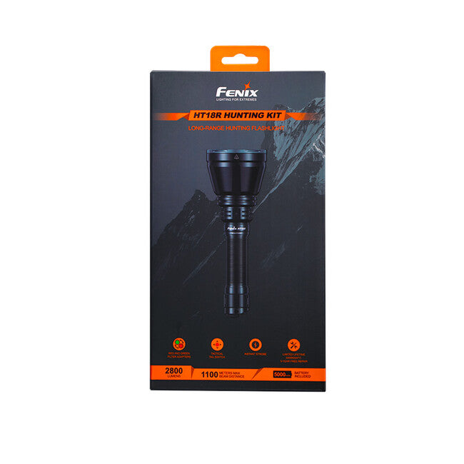 Fenix HT18R komplet za lovsko svetilko s kabelskim stikalom AER-05 in montažo za orožje ALG-18