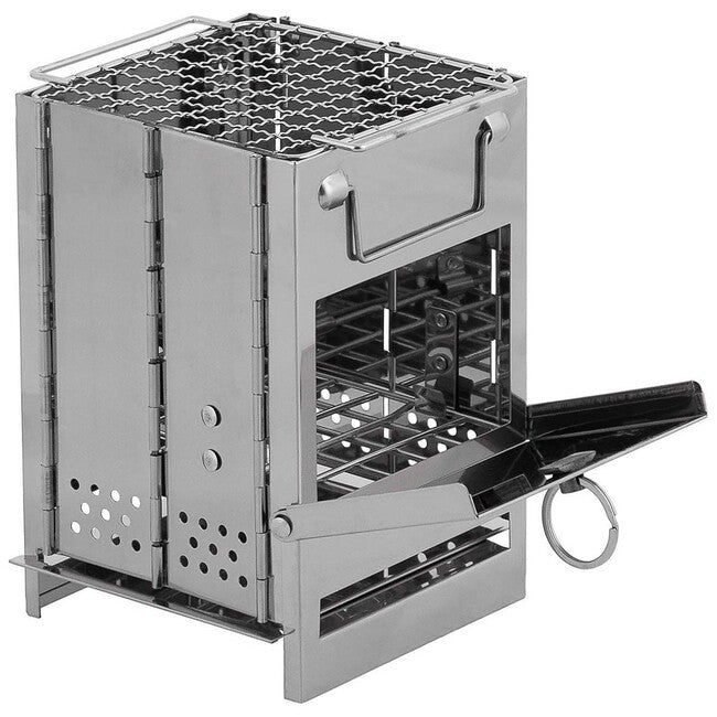 Fox Outdoor Portable Grill with Stainless Steel Grate, Foldable